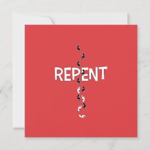 Repent Footprints Cross