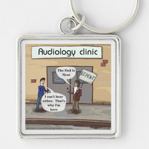 Repent For The Audiologist Office Funny Keychain