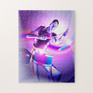 Repercussion - Purple Drummer Jigsaw Puzzle