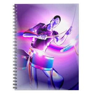 Repercussion - Purple Drummer Notebook