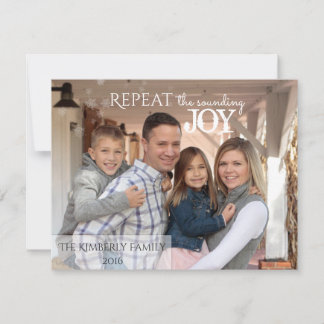 Répétez le son JOIE - Carte de Noël