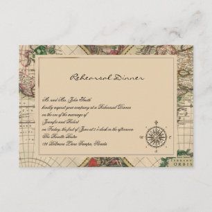 Répétition antique de mariage de carte de Vieux