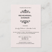 Répétition de typographie vintage invitations à dî