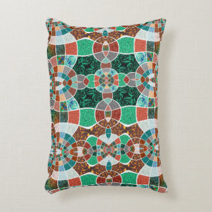 Repetition of images with slight fractal effect accent pillow
