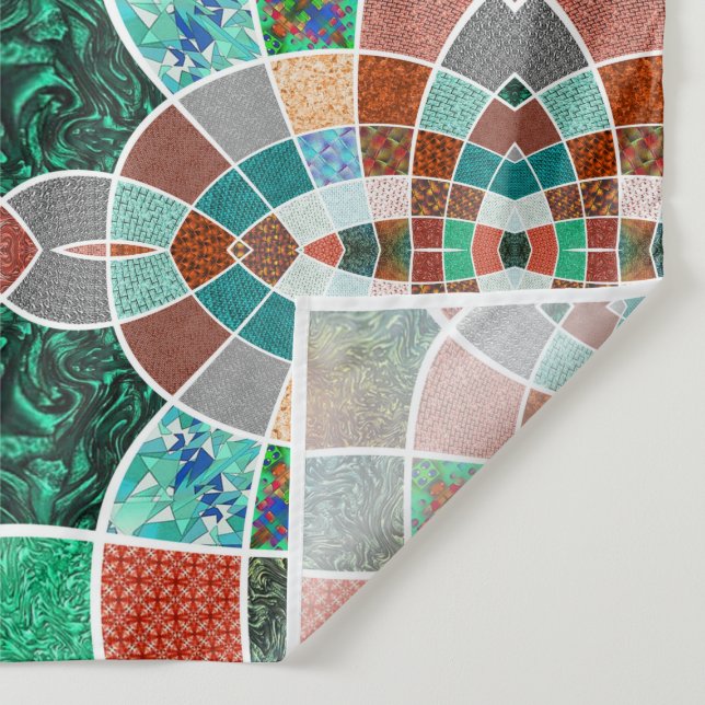 Repetition of images with slight fractal effect tapestry (Detail)