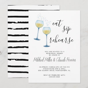 Répétition Sip - Dîner de répétition Invitation