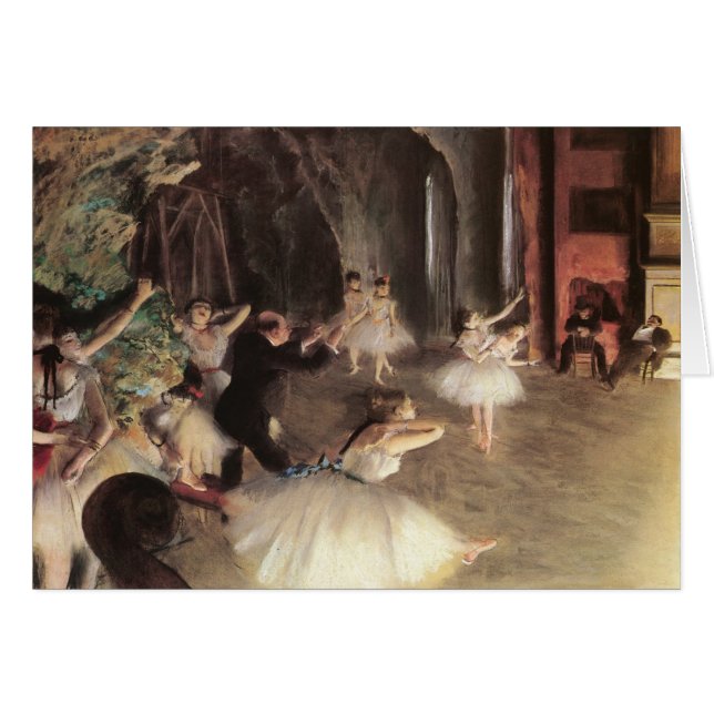 Répétition sur scène par Edgar Degas (Devant horizontal)