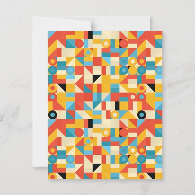 Repetitive Multi Colors Pattern (Front)