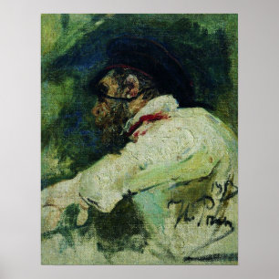 Repin - Man In White Jacket 1913 Poster