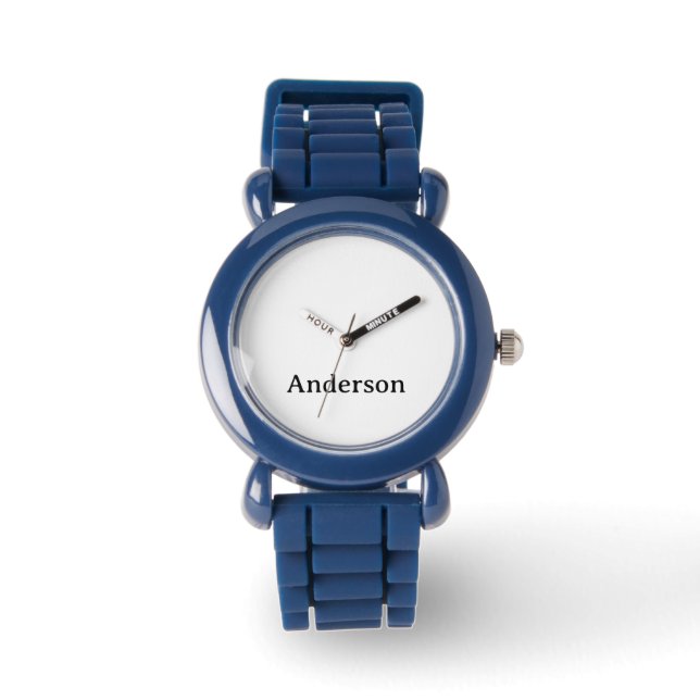 Replace Kid Plastic Case with Silicone Strap Photo Watch (Front)