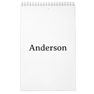 Replace Own Design 17" x 11" One Page Small White Calendar