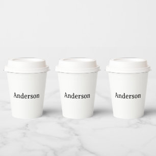 Replace Own Design 8oz Paper Cup with Lid