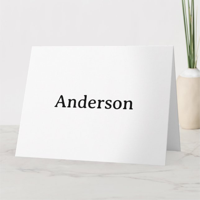 Replace Own Design Big 8.5" x 11" Folded Greeting Card (Front)