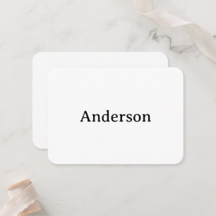 Replace Own Design Rounded 3.5" x 2.5" Flat Place Card