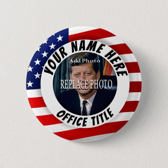 Replace Photo | Create a Campaign Round 2 Inch Round Button (Front)