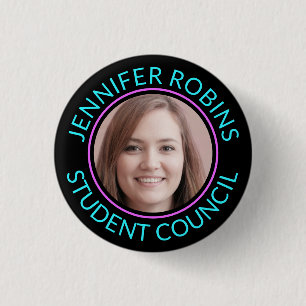 Replace Photo Student Council 1 Inch Round Button