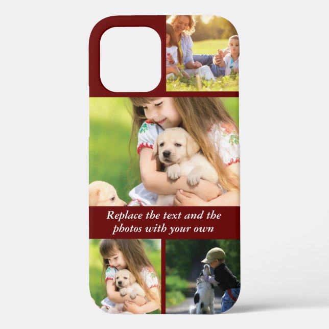 Replace text and photos with your own Case-Mate iPhone case (Back)