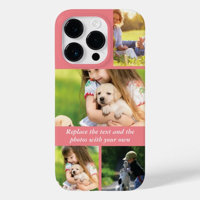 Replace text and photos with your own Case-Mate iPhone case (Back)