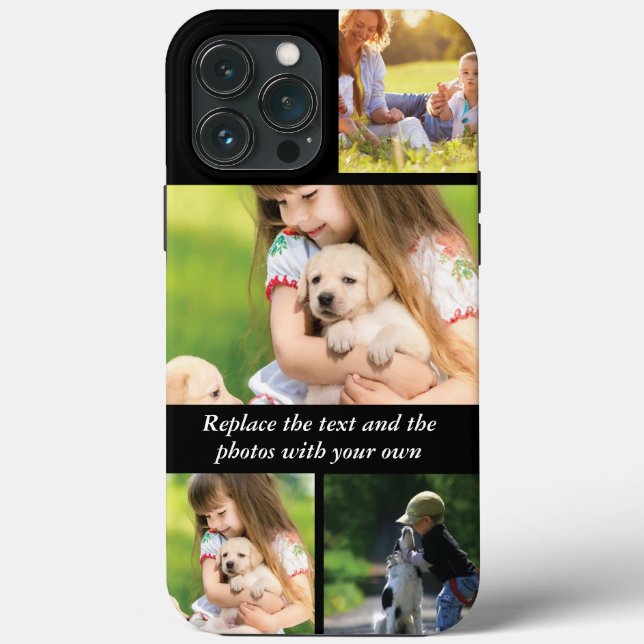 Replace text and photos with your own Case-Mate iPhone case (Back)