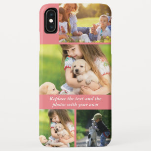Replace text and photos with your own iPhone XS max case