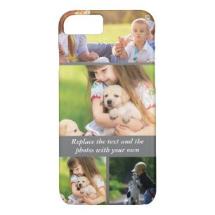 Replace text and photos with your own Case-Mate iPhone case
