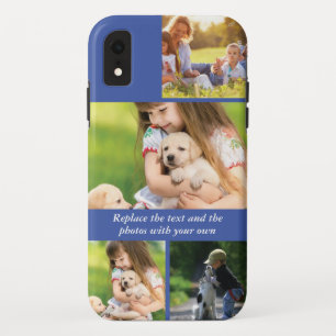 Replace text and photos with your own iPhone XR case