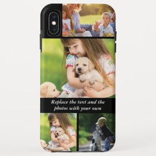 Replace text and photos with your own iPhone XS max case