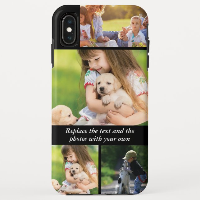 Replace text and photos with your own Case-Mate iPhone case (Back)