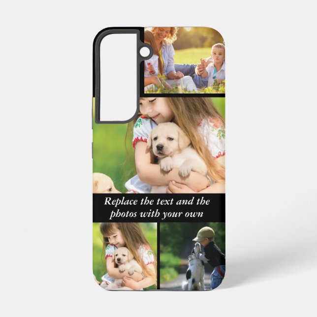 Replace text and photos with your own samsung galaxy s22 case (Back)