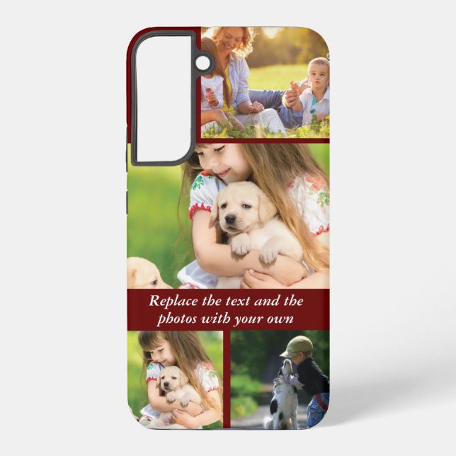 Replace text and photos with your own samsung galaxy s22+ case (Back)