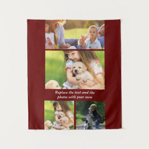 Replace text and photos with your own tapestry