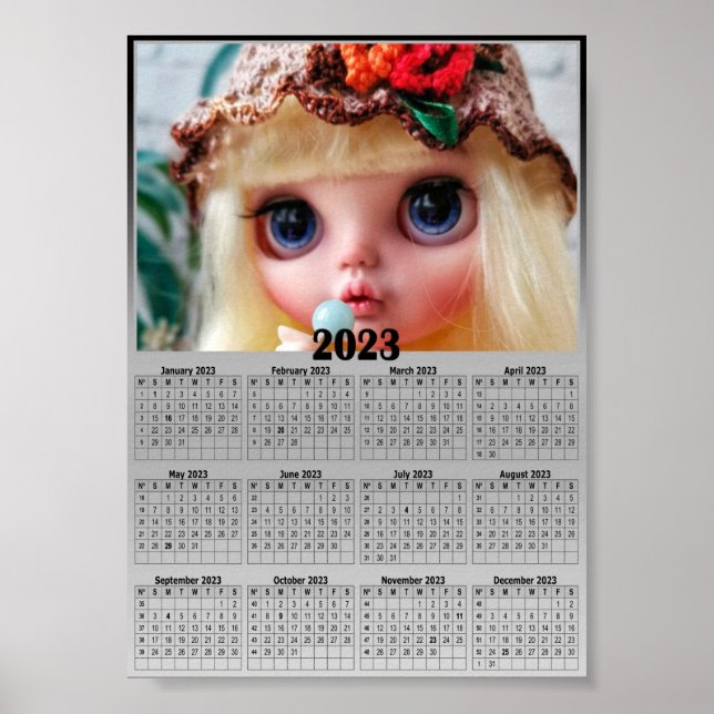 Replace the photo with your calendar poster (Front)