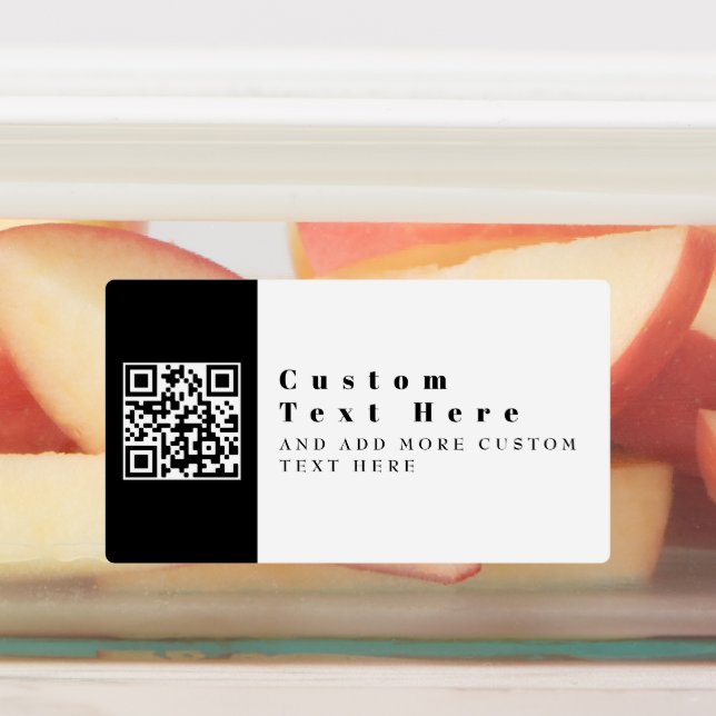 Replace w/Your Own QR code | Modern Waterproof (Affixed)