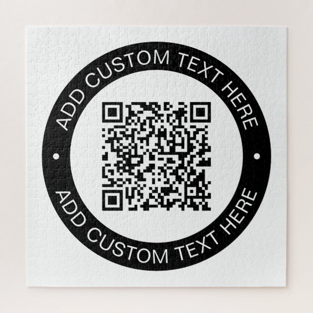 Replace with Your Own Uploaded QR code or Image Jigsaw Puzzle (Vertical)