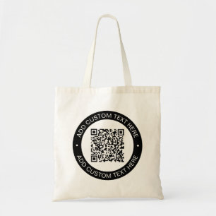 Replace with Your Own Uploaded QR code or Image Tote Bag