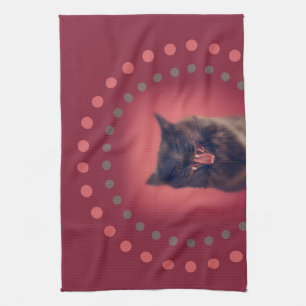 Replace your face with a cat face towel