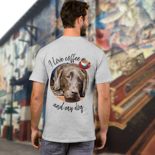 Replaceable Dog Photo and Personalized Text T-Shirt