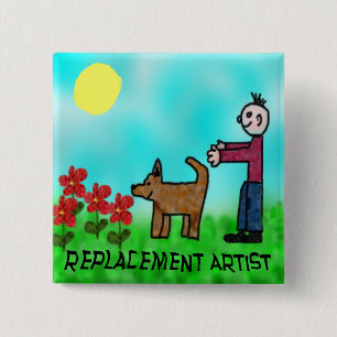 Replacement Artist 2 Inch Square Button