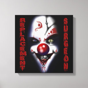 Replacement Surgeon - Evil Clown Canvas Print