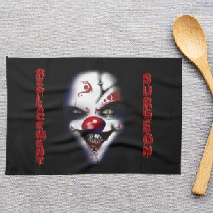 Replacement Surgeon Evil Clown Kitchen Towel