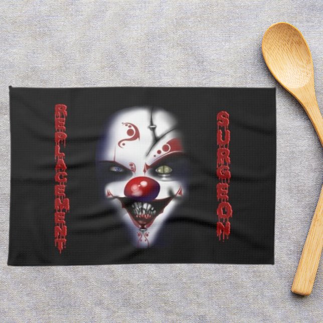 Replacement Surgeon Evil Clown Kitchen Towel (Replacement Surgeon Evil Clown kitchen towel)