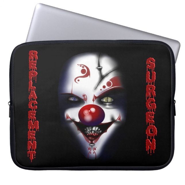 Replacement Surgeon - Evil Clown Laptop Sleeve (Front)