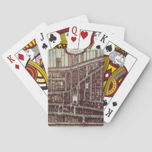 Replica city map of Delft 1649 Playing Cards