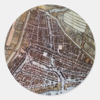 Replica city map of Rotterdam 1652