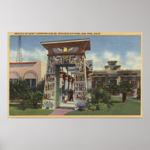 Replica of Egyptian Shrine, Rosicrucian Park Poster