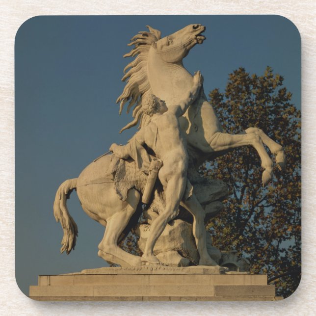 Replica of one of the two 'Marly Horses' originall Coaster (Front)