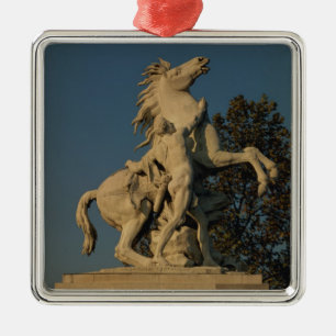 Replica of one of the two 'Marly Horses' originall Metal Ornament