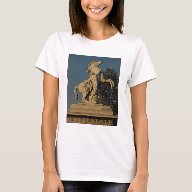 Replica of one of the two 'Marly Horses' originall T-Shirt (Front)