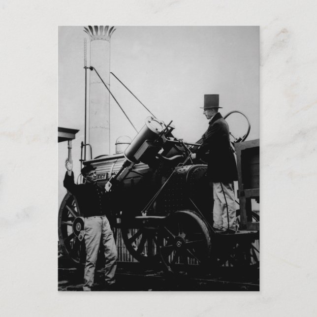Replica of Stephenson's Rocket, 1929 Postcard (Front)