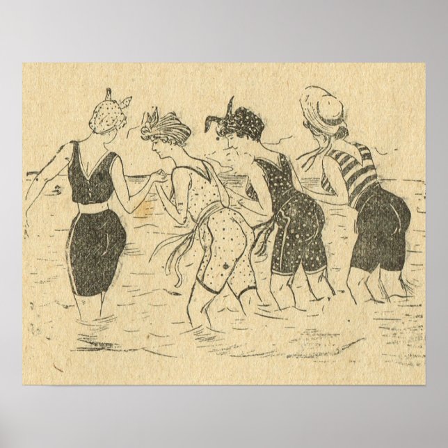 Replica Vintage France, Fun on the beach Poster (Front)